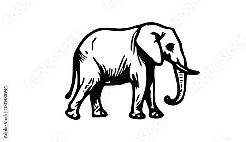 silhouette of elephant