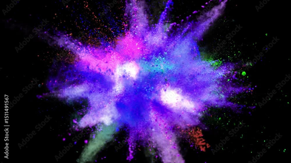 Powder Explotion Slow Motion