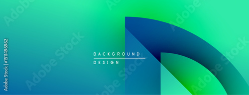 Abstract gradient background. Blue, green hues blend smoothly. Modern design element with text overlay. Minimalist aesthetic.