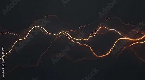Abstract dark background with glowing, flowing lines