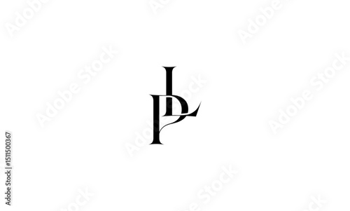 LP initial letters, monogram logo
