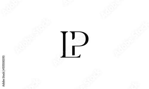 LP initial letters, monogram logo
