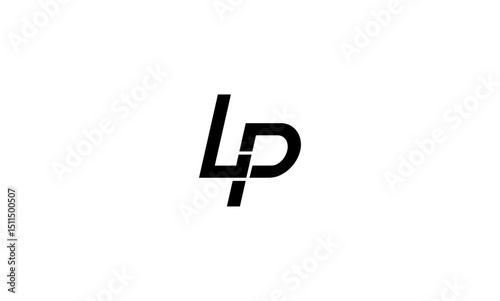 LP initial letters, monogram logo