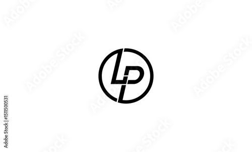 LP initial letters, monogram logo