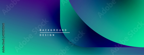 Abstract gradient background. Vivid blues, purples, greens blend smoothly. Minimalist design features text background design. Modern aesthetic.