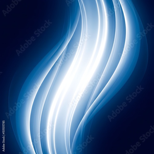 Abstract Blue Wave Gradient Background with Vertical Stripes and Pearl Highlights – High-Tech Calming Design
