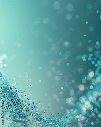 Sparkling bokeh lights dance abstract background digital art soft focus creative concept
