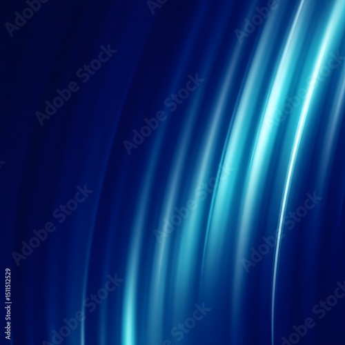 Abstract Blue Wave Gradient Background with Vertical Stripes and Pearl Highlights – High-Tech Calming Design