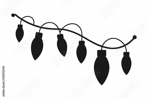 Christmas string fairy vector illustration 