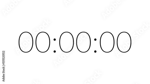 5 second countdown timer with clean white background and modern style suitable for focus, study, and educational