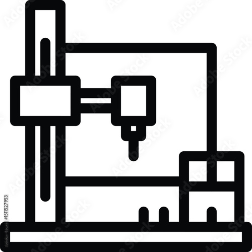 3d printer vector icon