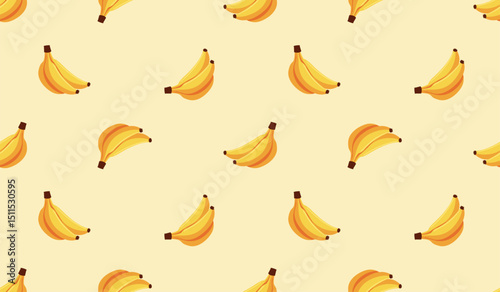 Banana pattern vector illustration background