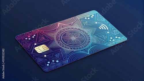 Abstract Mandala Credit Car...
