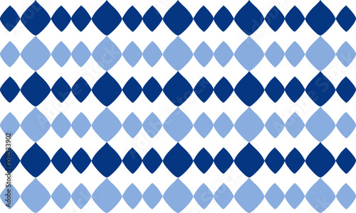 two tone blue diamond checkerboard repeat pattern, replete image, design for fabric printing horizontal row