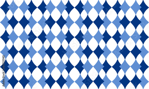 two tone blue diamond checkerboard repeat and overlap pattern, replete image, design for fabric printing