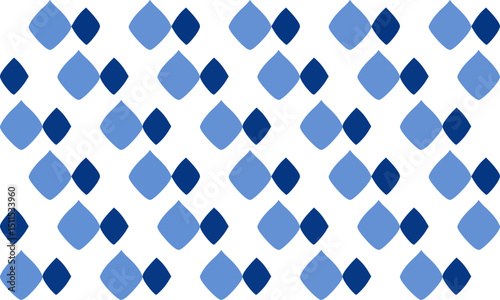 two tone blue diamond checkerboard repeat pattern, replete image, design for fabric printing horizontal row, stair step