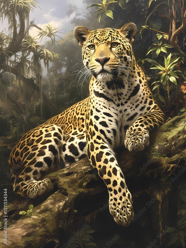 Naklejka premium Anime man with curly brown hair, olive skin, blue bodysuit, black cape, blue sky