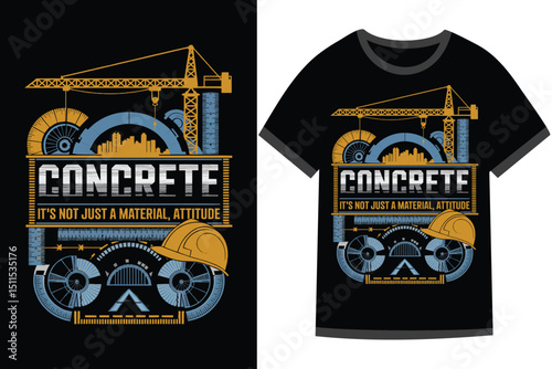 Vector illustration for Civil Engineering t shirt design