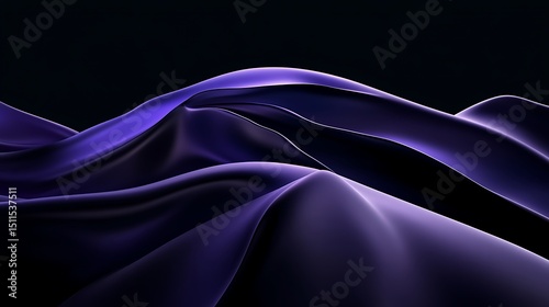 Abstract dark purple fabric folds