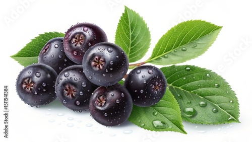 Dew-Kissed Aronia Berries C...
