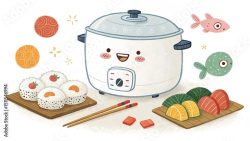 Happy Rice Cooker and Sushi...