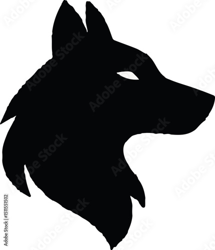 A bold and fierce wolf logo design featuring an aggressive wolf head illustration with sharp detailing, dynamic lines, and powerful color combinations. Perfect for gaming teams, sports clubs, adventur