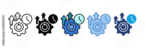 Operational Excellence Icon Element For Design
