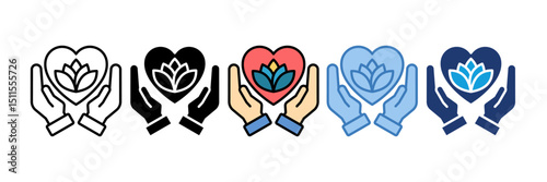 Employee Wellness Icon Element For Design