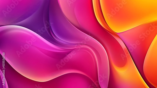 Abstract fluid shapes in vibrant colors (5)