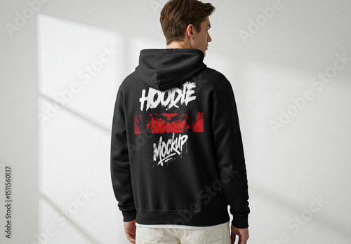Black Hoodie Mockup