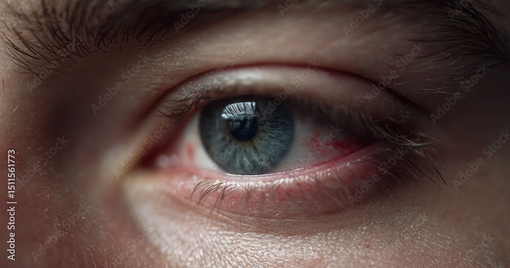 Obraz premium Sore Eye And Spasm. High quality