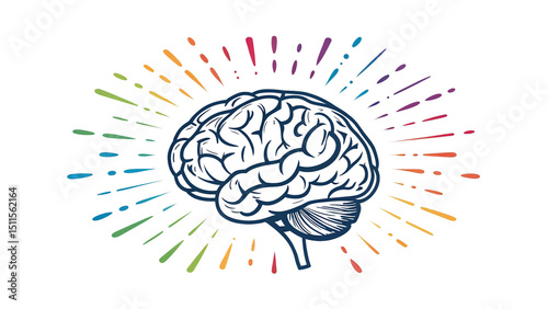 Unlocking Cognitive Potential: An AI-Generated Visual Representation of Brain Activity and Neuroplasticity illustration.