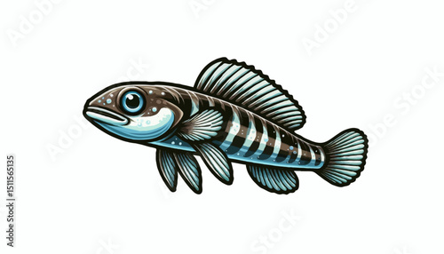 fish on a white background