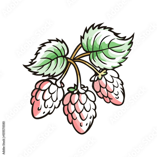 salmonberries vector icon