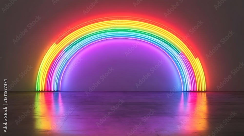 Neon rainbow archway (2) Neon rainbow archway (2)
