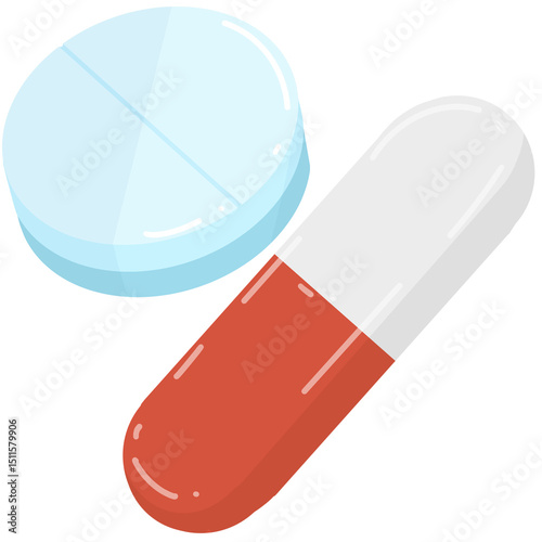 medicine illustration of a pill