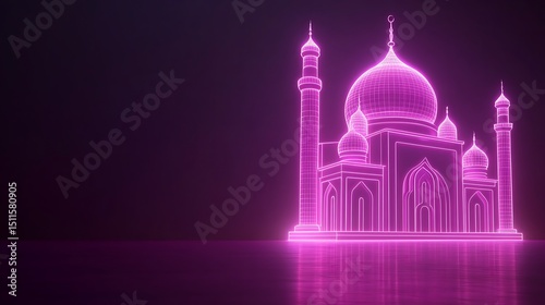 Neon mosque glow