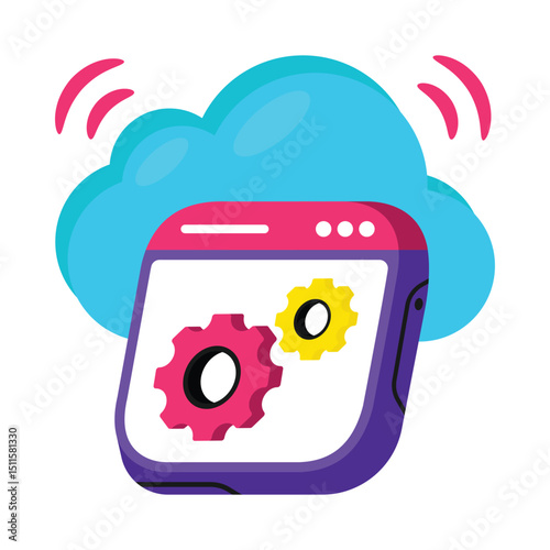 Seo Optimization Vector style icon. Eps 10 file