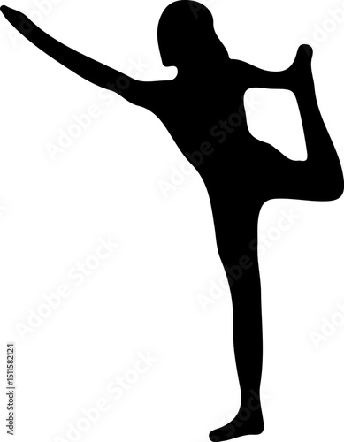 Silhouette of a woman raising her arms to the sky