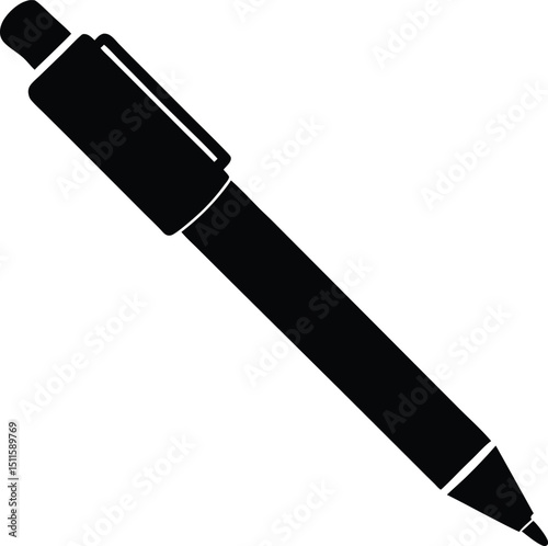 Cartoon pencil illustration