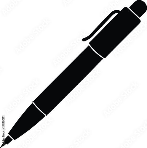 Cartoon pencil illustration
