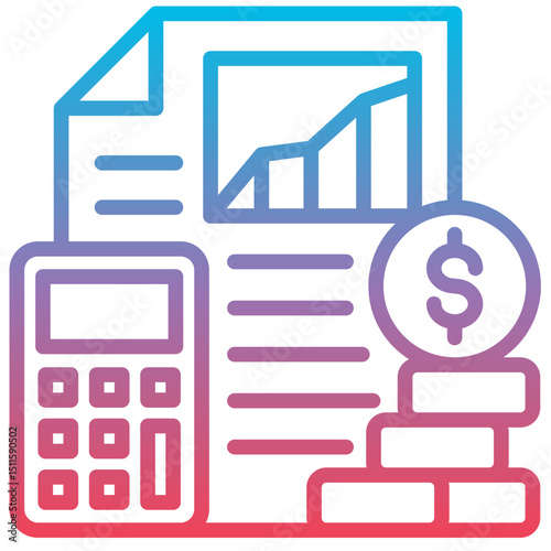 Financial Report Icon