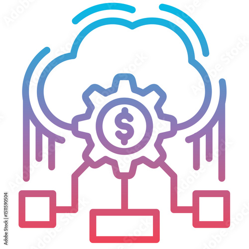 Ai Financial Cloud Icon