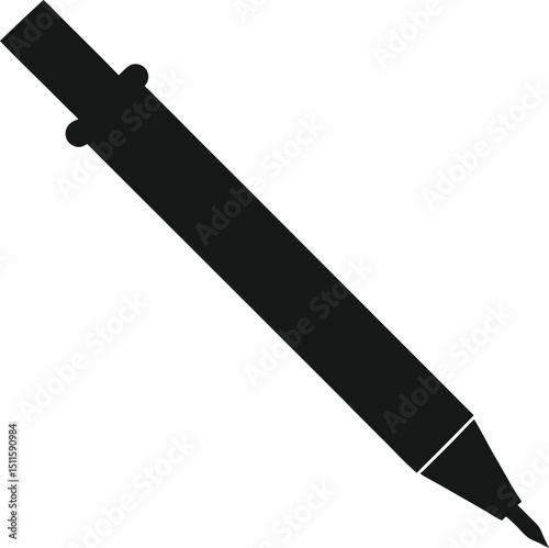 Cartoon pencil illustration
