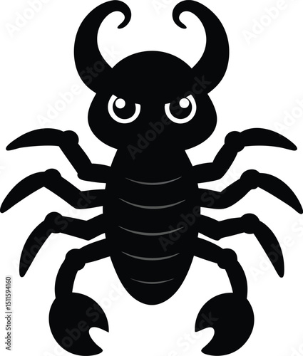 scorpion isolated on white