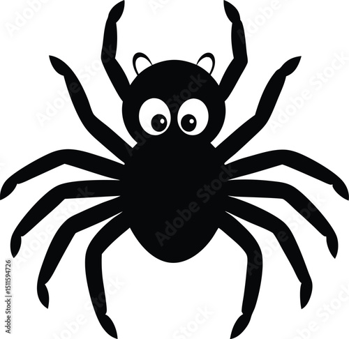 spider on a white background