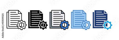 File Management Icon Element For Design