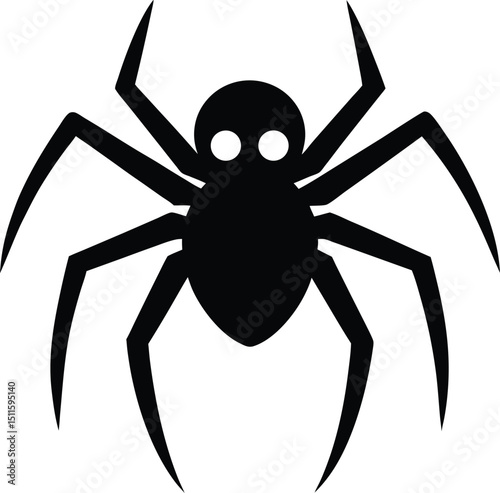 spider on a white background