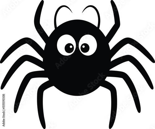 spider on a white background