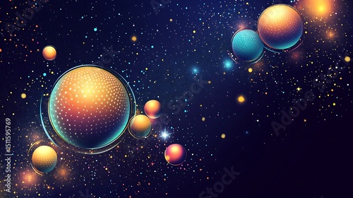 Abstract cosmic spheres in space